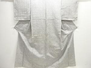 未使用品　青海波模様手織り紬着物